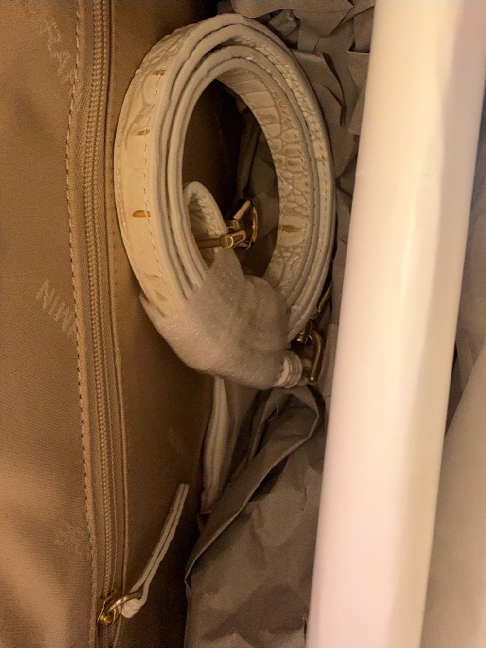 Firm BRAHMIN Small Denise Chantilly Melbourne Leather Tote & Cordelia wallet NWT - Picture 7 of 12